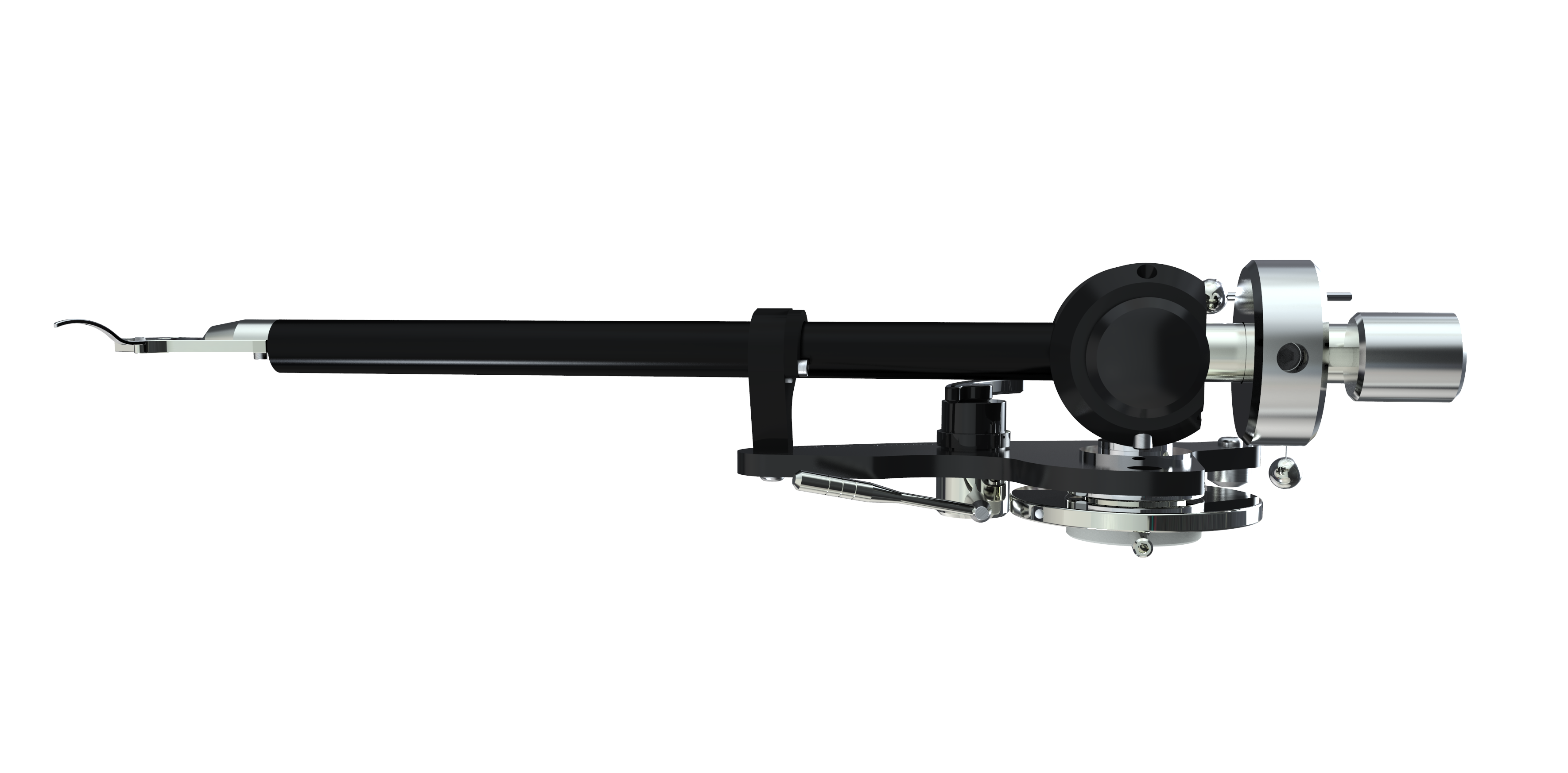 dual-pivot tonearm - encounter tonearm side shot