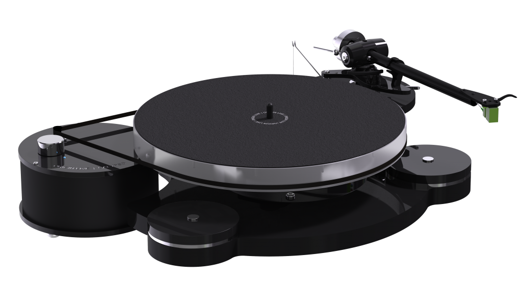 Origin Live Hi-Fi Calypso Turntable Silver tonearm a high end turntable for analogue vinyl audio playback mid century mid-century retro styling