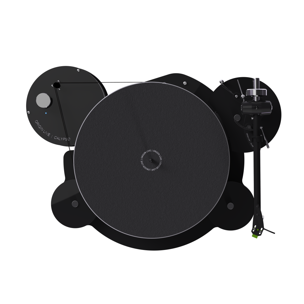 Origin Live Hi-Fi Calypso Turntable encounter tonearm a high end turntable for analogue vinyl audio playback with mid century mid-century retro styling