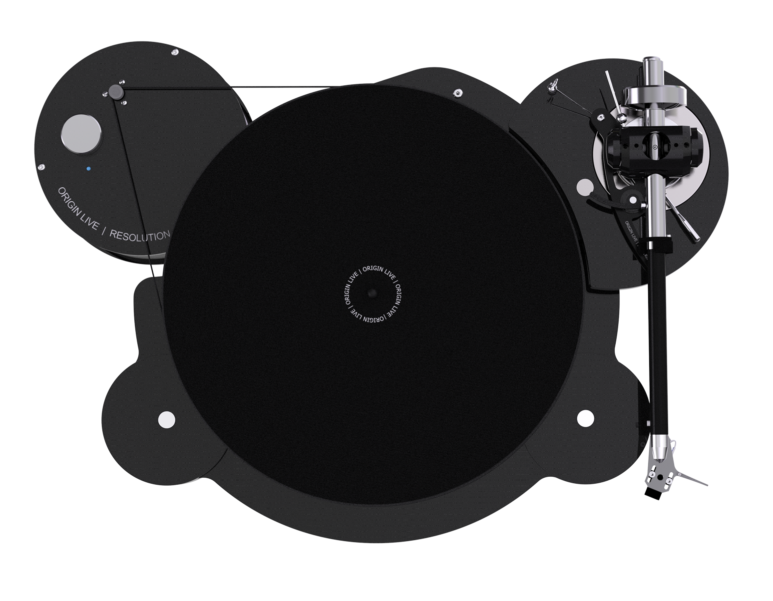 Origin Live Hi-Fi Resolution Turntable for analogue audio vinyl playback fitted with Illustrious tonearm high end sound at an affordable price with mid-century mid century retro styling