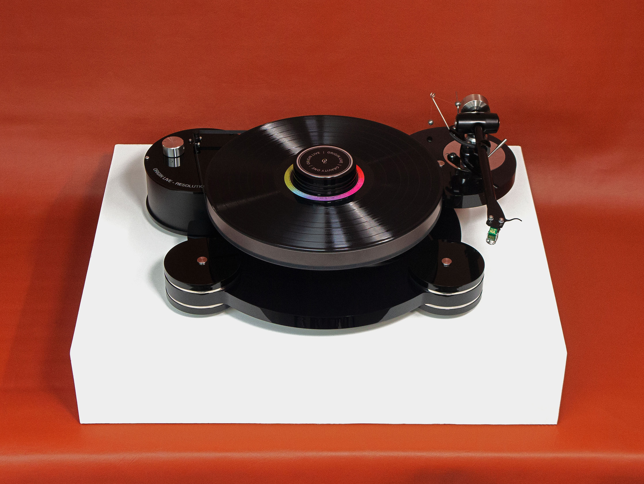 Origin Live Hi-Fi Resolution Turntable, with dual armnoard mounted with Agile Tonearm and Onyx Tonearm Audio audiophile