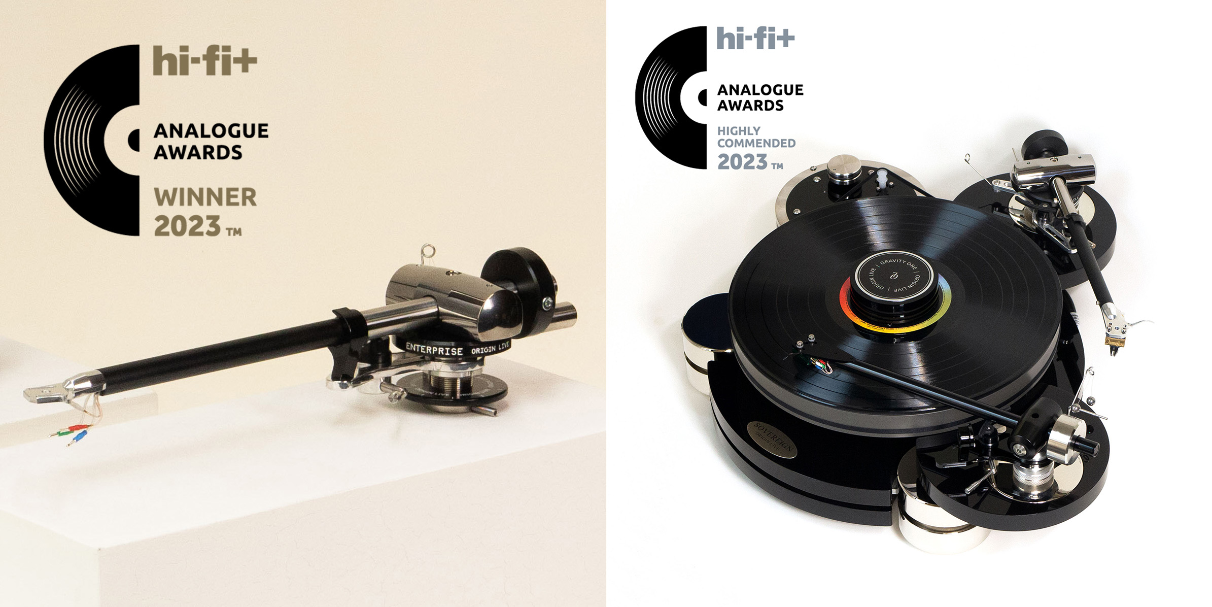 Hi-Fi+ awards Origin Live tonearm and turntable winner winners analogue audiophile