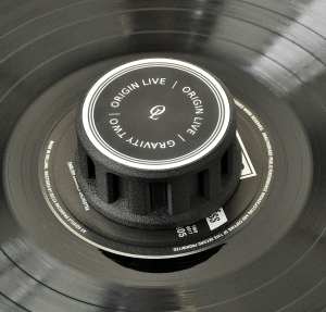Gravity Two a lightweight record weight designed for audiophile quality from vinyl replay